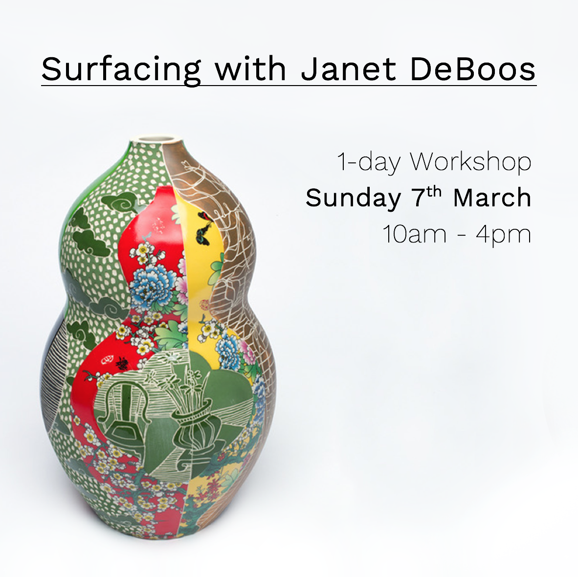 Workshop with Janet DeBoos at Slow Clay Centre