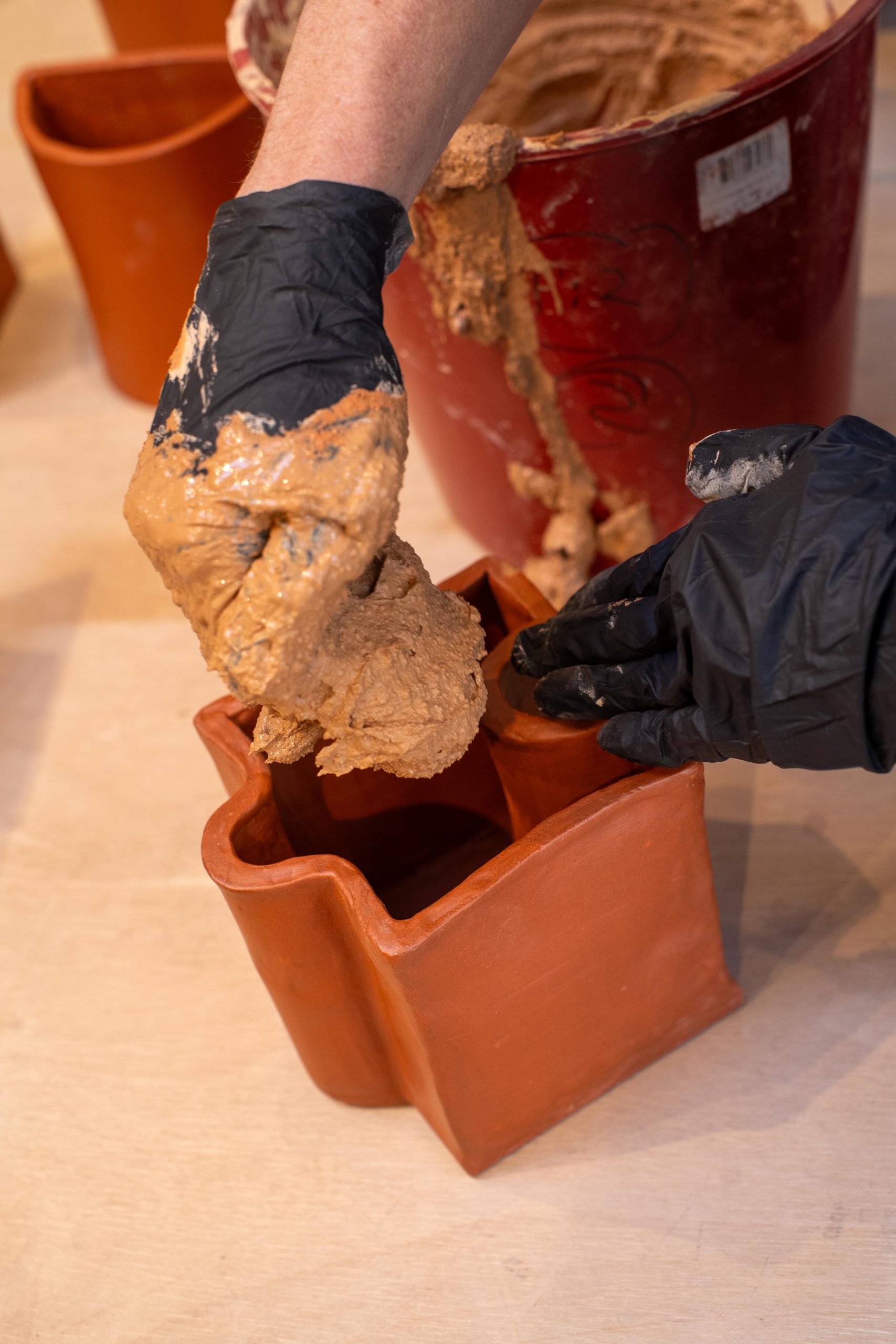 Making a clay habitat module